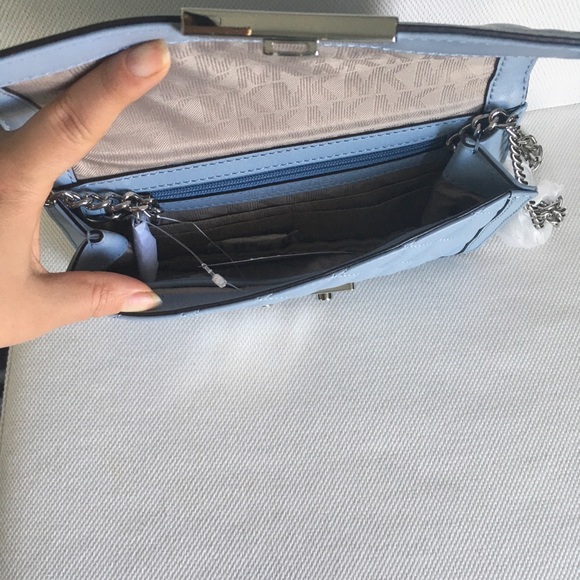 NWT Michael Kors Sloan Crossbody Bag in Pale Blue - Picture 4 of 8